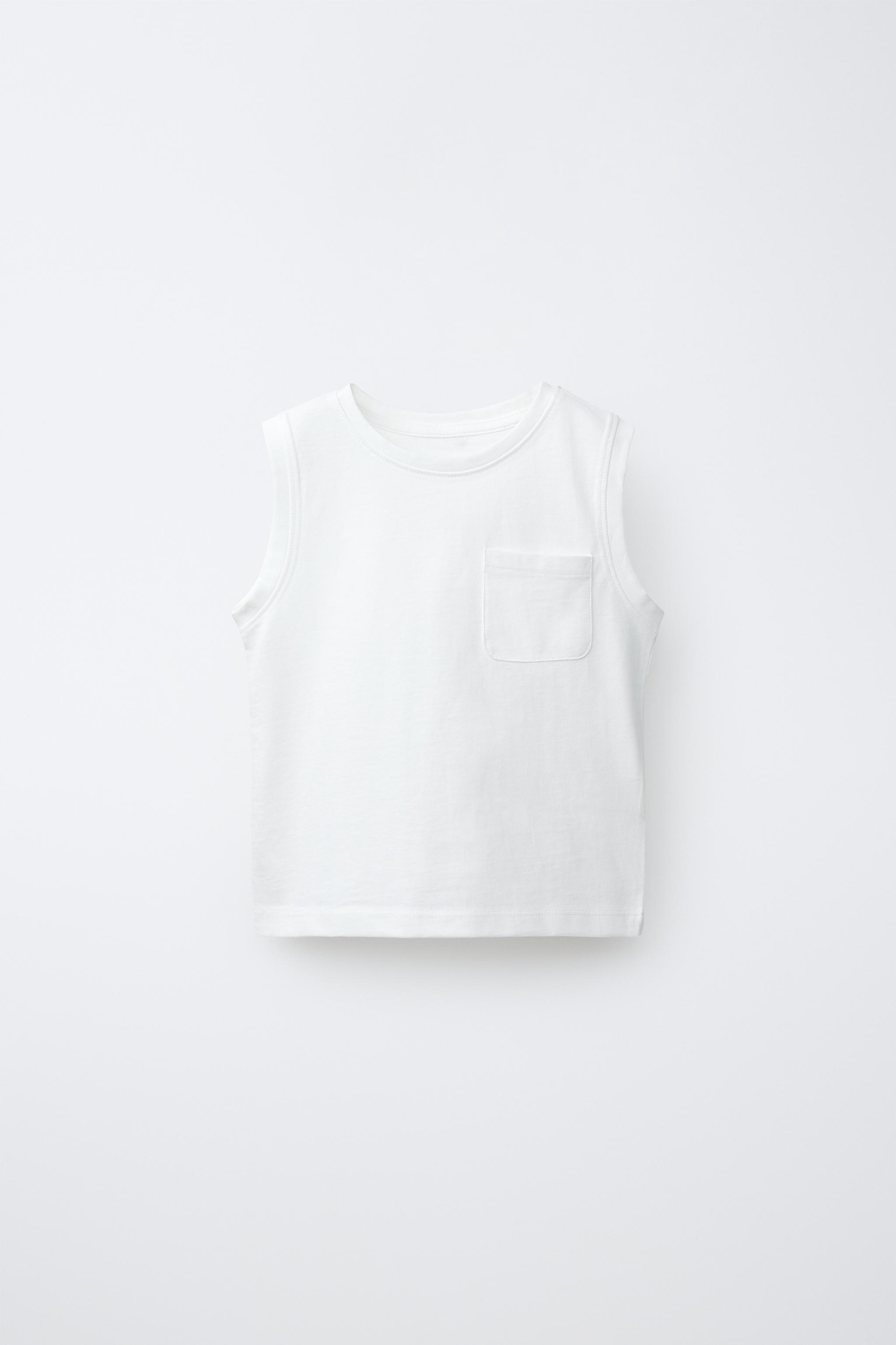 T-SHIRT UNI À POCHE